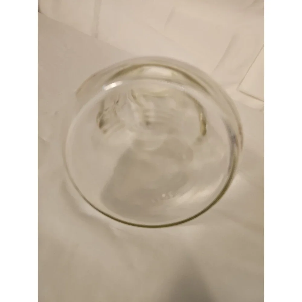 Vintage Glass Jug with Plastic Screw Lid and glass handle 10